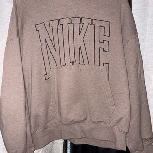 Nike Men's Tan Crewneck Sweater